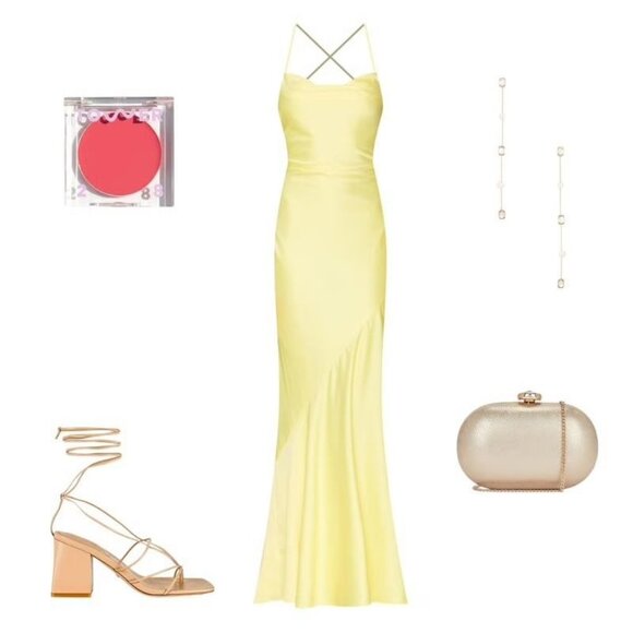 olga berg Marta Metallic Clutch in Gold Womens Purse Shoulder Handbag - Picture 11 of 11